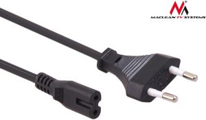 Kabel zasilający Maclean MCTV-809 2-pin 1.5m ósemka wtyk EU 1
