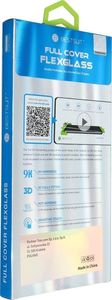 Bestsuit Szkło hybrydowe Bestsuit Flexible 5D Full Glue do Samsung Galaxy S21FE czarny (Hot Bending) - działający czytnik 2