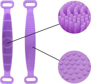Masażer TopShine MASAŻER Silikonowa Myjka do Pleców Dwustronna niebieska AG672B () - 4488-uniw 4