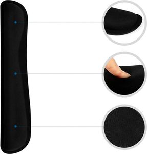 Daytona Podkładka żelowa pod klawiaturę czarna 46 cm 3