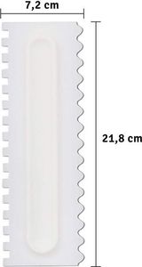 CreativeHome AG406H SZPATUŁKA DO DEKORACJI CIAST TORTÓW BIAŁA 3