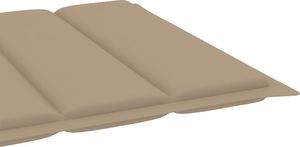 vidaXL Poduszka na leżak beżowa tkanina 4