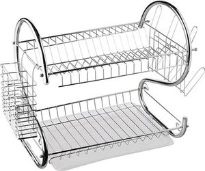 Home Appliances AG373 SUSZARKA DO NACZYŃ 2 POZIOMY OCIEKACZ STAL 3