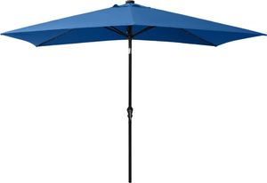 vidaXL Parasol z lampkami LED, na stalowym słupku, niebieski, 2x3 m 5