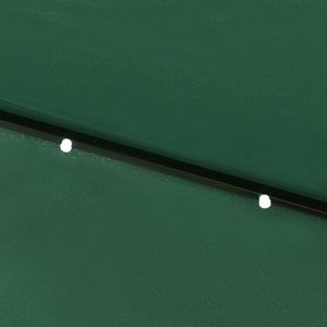 vidaXL Parasol z lampkami LED, na stalowym słupku, zielony, 2x3 m 3