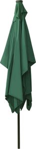 vidaXL Parasol z lampkami LED, na stalowym słupku, zielony, 2x3 m 8