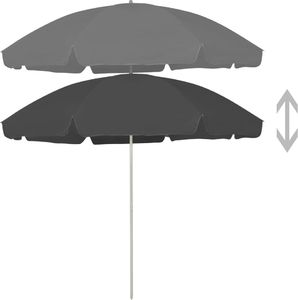 vidaXL Parasol plażowy, antracytowy, 300 cm 3