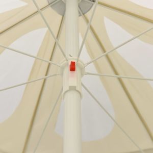 vidaXL Parasol plażowy, piaskowy żółty, 240 cm 5