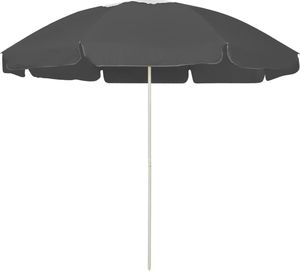 vidaXL Parasol plażowy, antracytowy, 240 cm 1