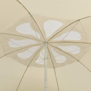 vidaXL Parasol plażowy, piaskowy żółty, 300 cm 4
