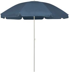 vidaXL Parasol plażowy, niebieski, 240 cm 1