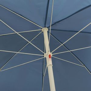 vidaXL Parasol plażowy, niebieski, 240 cm 2