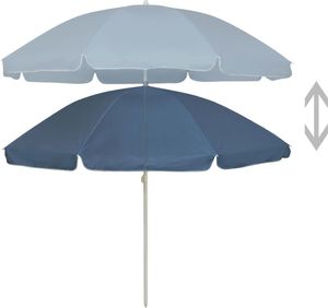 vidaXL Parasol plażowy, niebieski, 240 cm 3