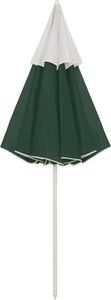 vidaXL Parasol plażowy, zielony, 300 cm 6