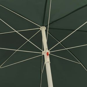 vidaXL Parasol plażowy, zielony, 300 cm 2
