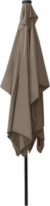 vidaXL Parasol z lampkami LED, na stalowym słupku, kolor taupe, 2x3 m 8