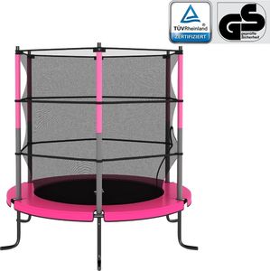 Trampolina ogrodowa vidaXL 92955 z siatką wewnętrzną 4.5 FT 140 cm 4