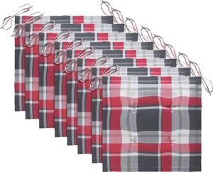 vidaXL Sztaplowane krzesła ogrodowe z poduszkami, 8 szt., tekowe 7