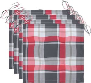 vidaXL Krzesła reżyserskie z poduszkami, 4 szt., lite drewno akacjowe 6