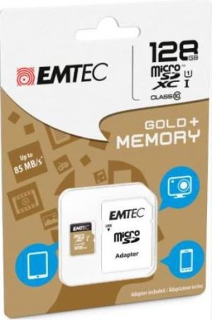 Karta Emtec Elite Gold MicroSDXC 128 GB Class 10 UHS-I/U1  (ECMSDM128GXC10GP) 2