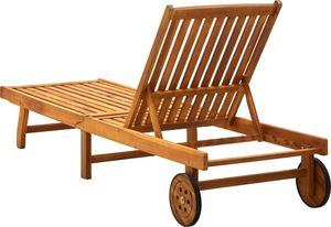 vidaXL Ogrodowy leżak z poduszką, lite drewno akacjowe 4