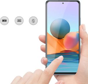Szkło Hartowane 5D XIAOMI REDMI NOTE 10 PRO Full Glue czarne 9