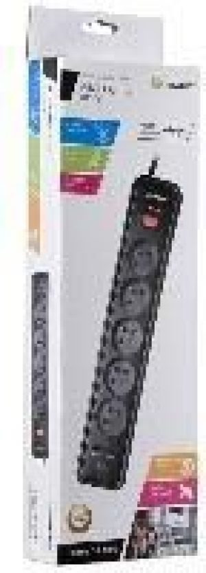 Listwa zasilająca Tracer Mobile Ready przeciwprzepięciowa 5 gniazd 1.5 m czarna (TRALIS45418) 4