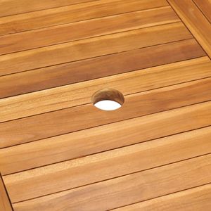 vidaXL 7-częściowy zestaw mebli ogrodowych, lite drewno tekowe 2