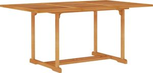 vidaXL 7-częściowy zestaw mebli ogrodowych, lite drewno tekowe 3