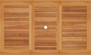 vidaXL 7-częściowy zestaw mebli ogrodowych, lite drewno tekowe 5