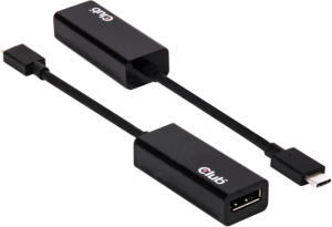 Adapter USB Club 3D USB-C - DisplayPort Czarny  (CAC-1507) 1