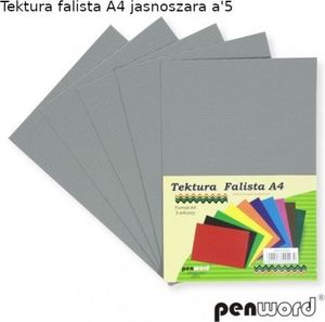 Penword Tektura falista PENWORD A4 5ark. - jasnoszara Penword TARGI 1