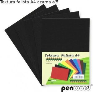 Penword Tektura falista PENWORD A4 5ark. - czarna Penword TARGI 1