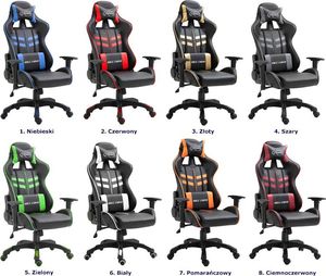 Fotel Elior Gamix czerwony 4