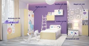 Elior Biało-żółty komplet mebli dziecięcych - Lili 2Y Lawenda 3
