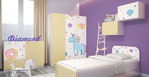 Elior Biało-żółty komplet mebli dziecięcych - Lili 2Y Lawenda 4