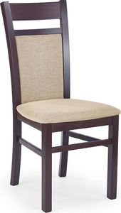 Elior Drewniane krzesło w stylu skandynawskim Lettar - Ciemny orzech 1