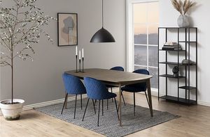 Elior Welurowe krzesło granatowe - Evenne 3