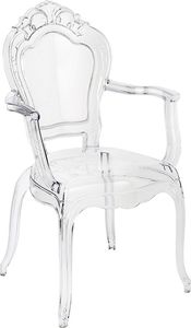 Elior Bezbarwne krzesło do salonu z podłokietnikami - Trixi 3X 1