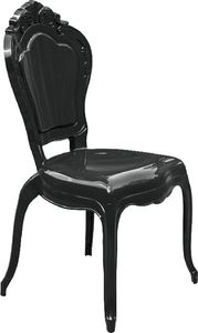 Elior Czarne krzesło do salonu Ludwig - Trixi 4X 1
