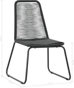 Elior Zestaw polirattanowych krzeseł ogrodowych - Zaya 6