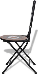 Elior Pomarańczowo-biały zestaw mebli z mozaiką Flurry 10