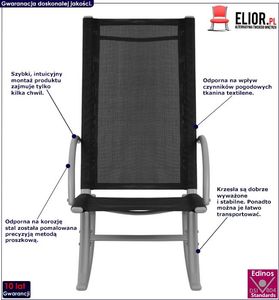 Elior Zestaw bujanych krzeseł ogrodowych - Laoma 2