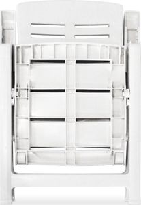 Elior Zestaw białych krzeseł ogrodowych - Elexio 2Q 7