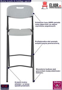 Elior Zestaw barowych krzeseł ogrodowych - Florence 2