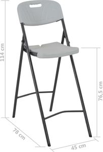 Elior Zestaw barowych krzeseł ogrodowych - Florence 9