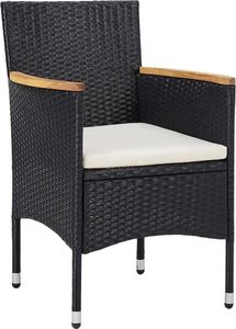 Elior Zestaw polirattanowych krzeseł ogrodowych - Ella 3