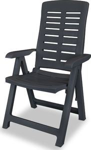 Elior Zestaw szarych krzeseł ogrodowych - Elexio 2Q 3