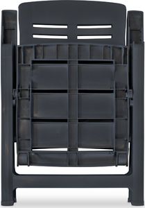 Elior Zestaw szarych krzeseł ogrodowych - Elexio 2Q 7