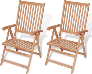 Elior Zestaw drewnianych krzeseł ogrodowych - Onder 1